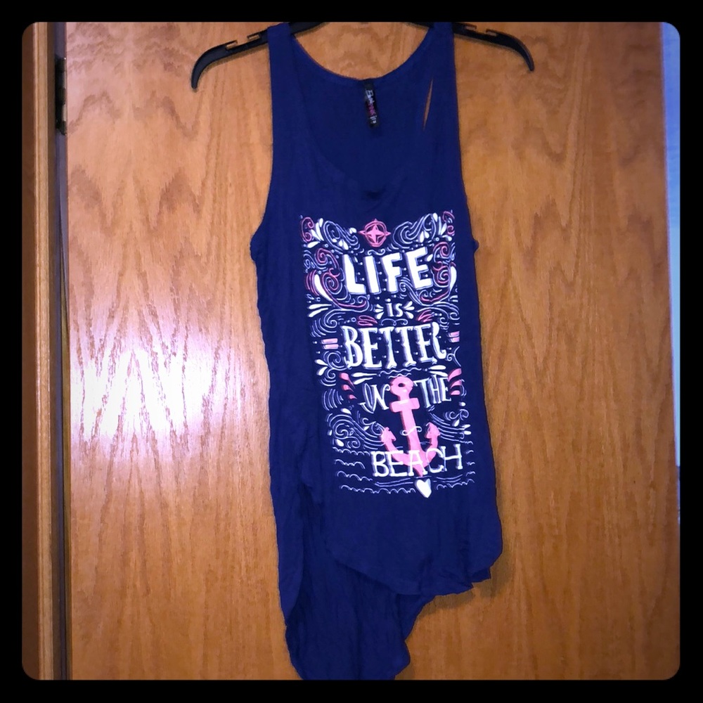 Dark blue tank top